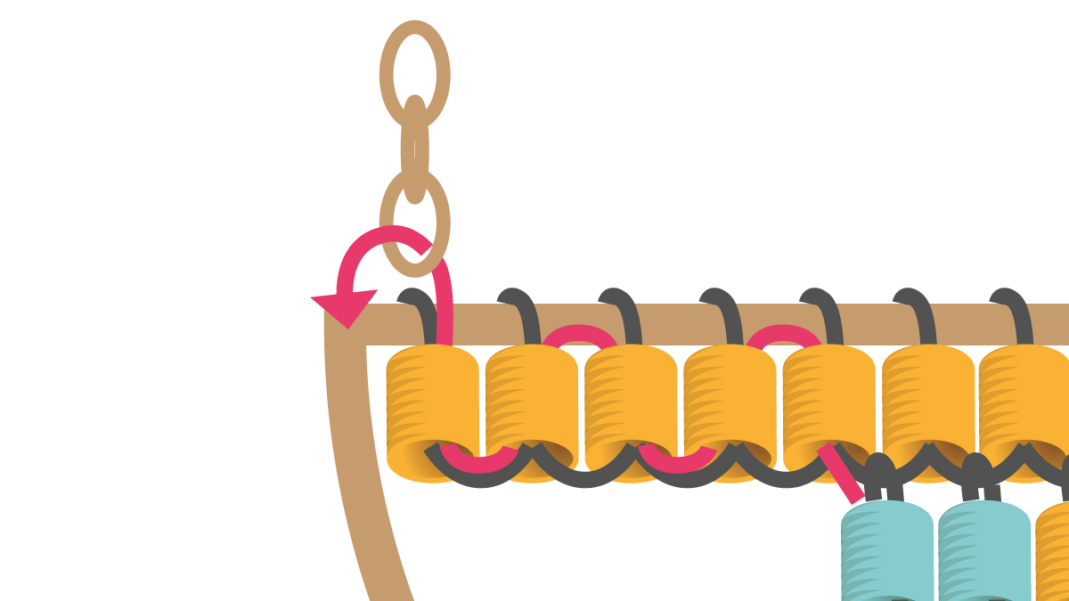 Pendientes semicirculares Miyuki Brick Stitch : Paso 7