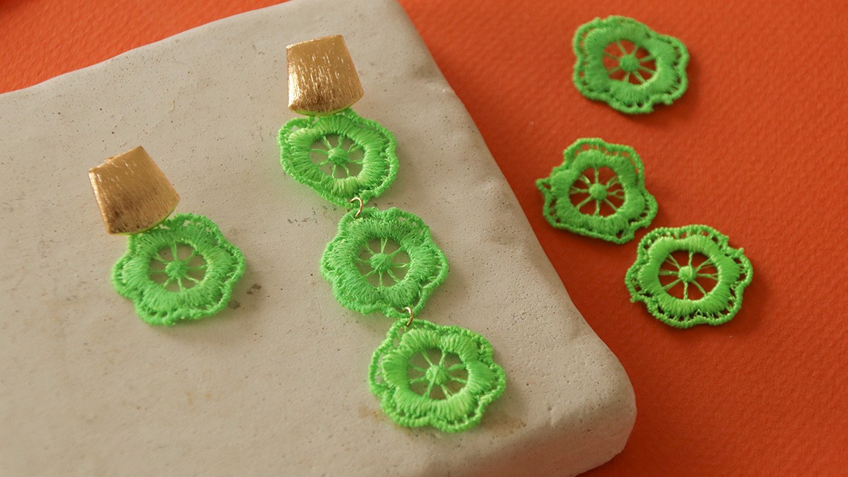 Pendientes flor : Paso 3 Pendientes flor : Paso 3