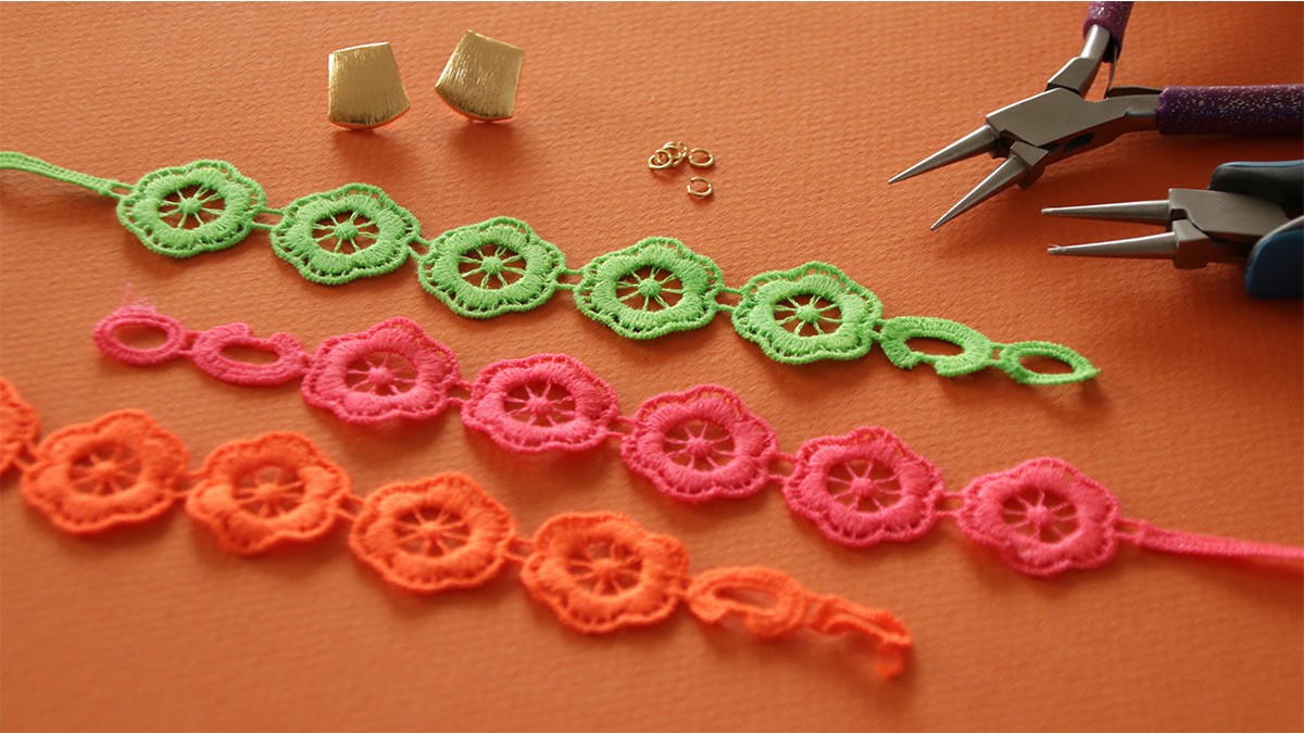 Pendientes flor : Paso 1 Pendientes flor : Paso 1