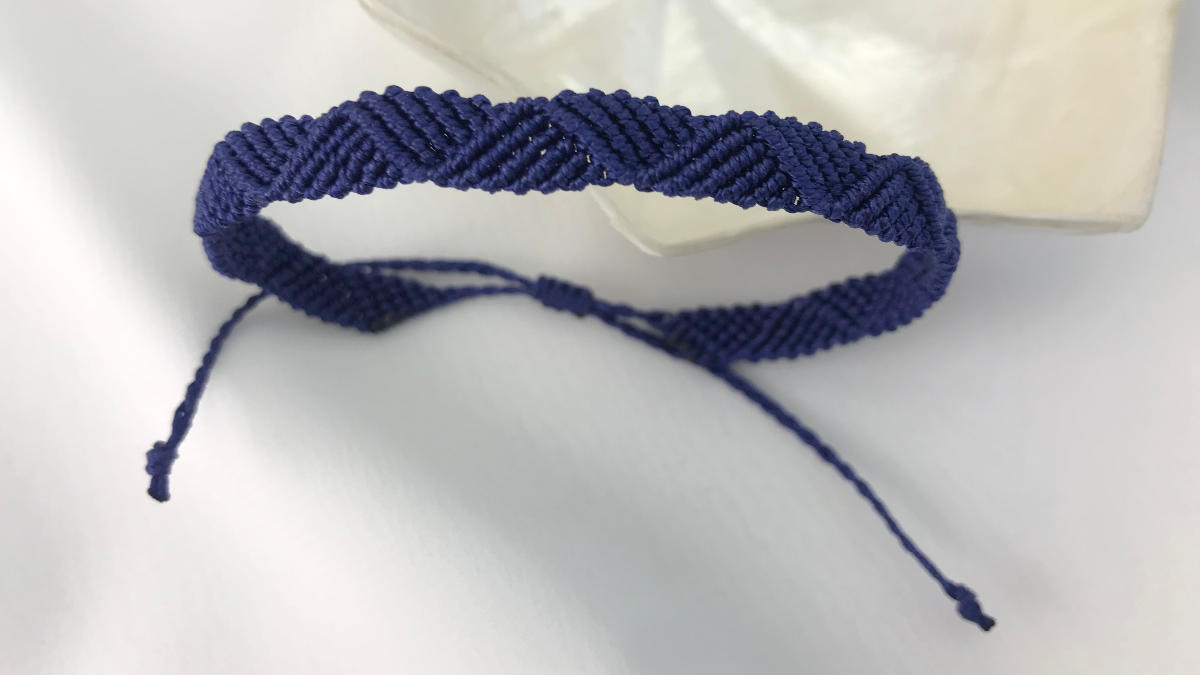 Bracelet homme en micro macramé