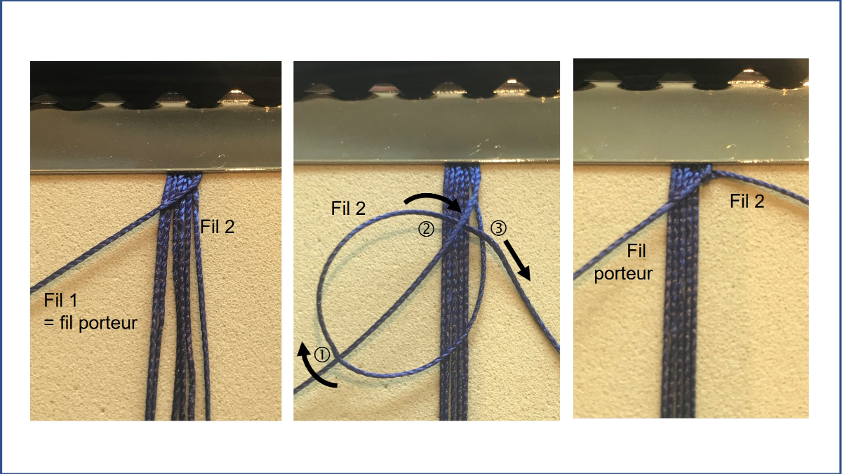 Pulsera de micro macramé para hombre : Paso 2