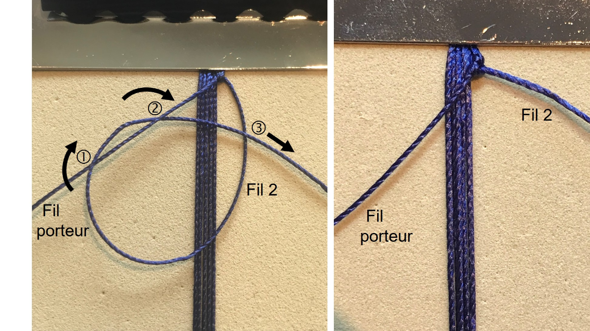 Pulsera de micro macramé para hombre : Paso 3