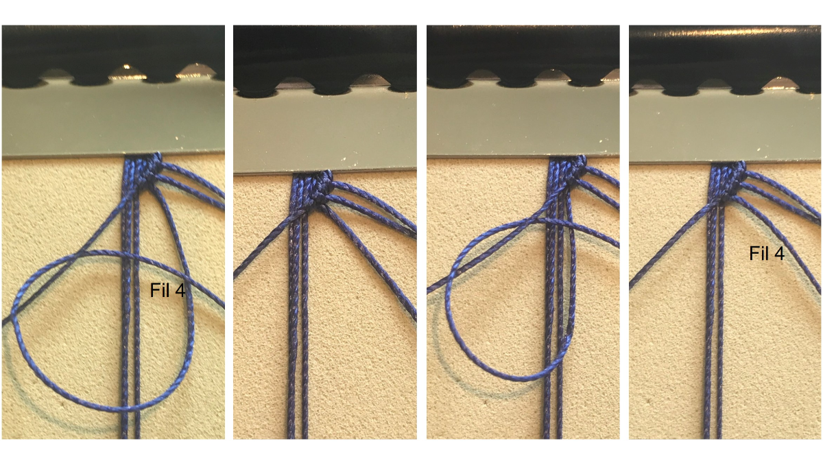 Pulsera de micro macramé para hombre : Paso 5