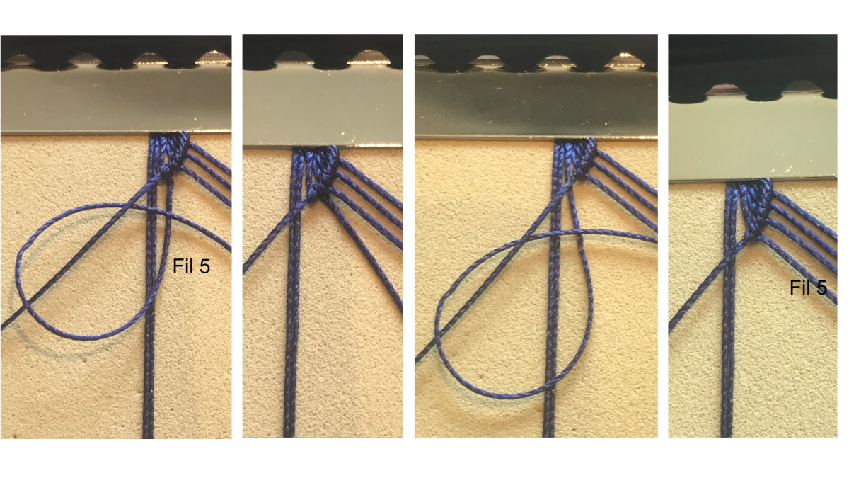 Pulsera de micro macramé para hombre : Paso 6