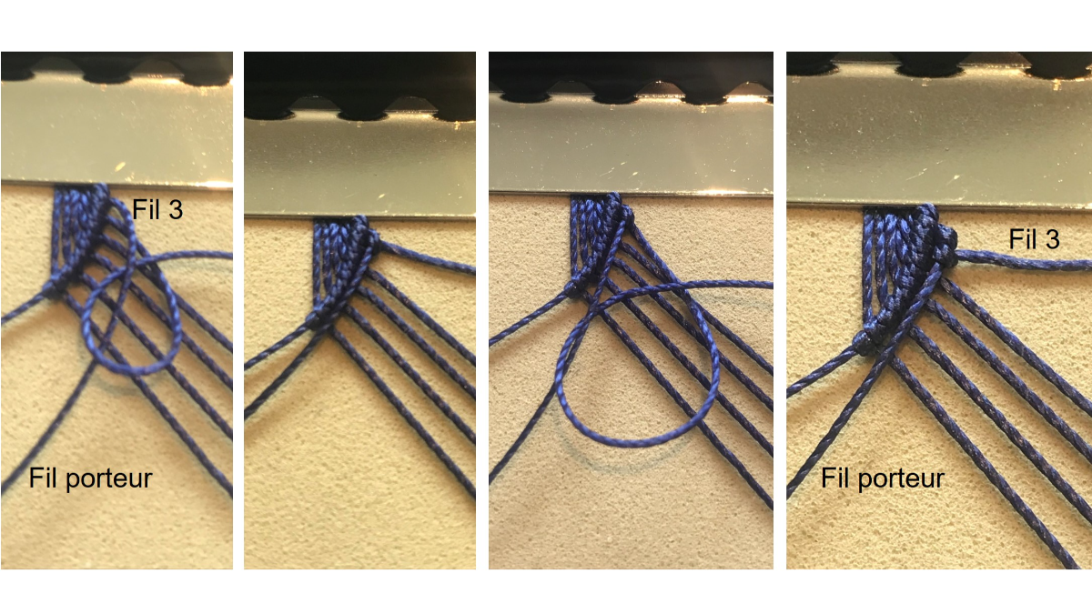 Pulsera de micro macramé para hombre : Paso 10