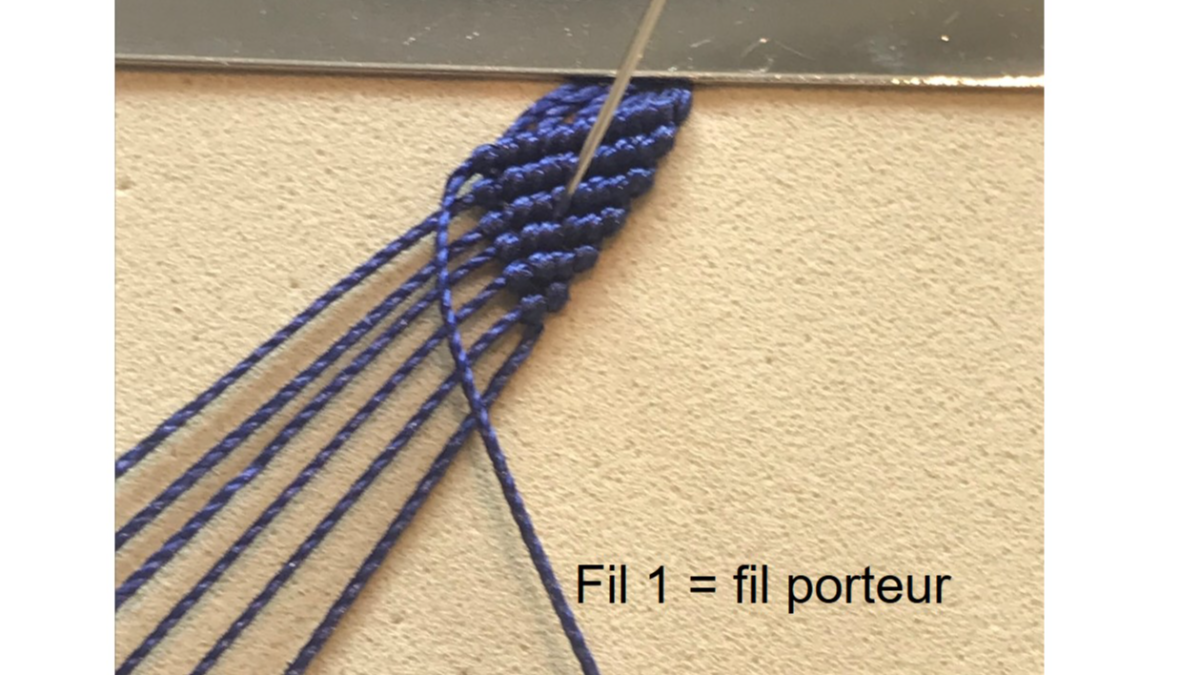 Pulsera de micro macramé para hombre : Paso 16