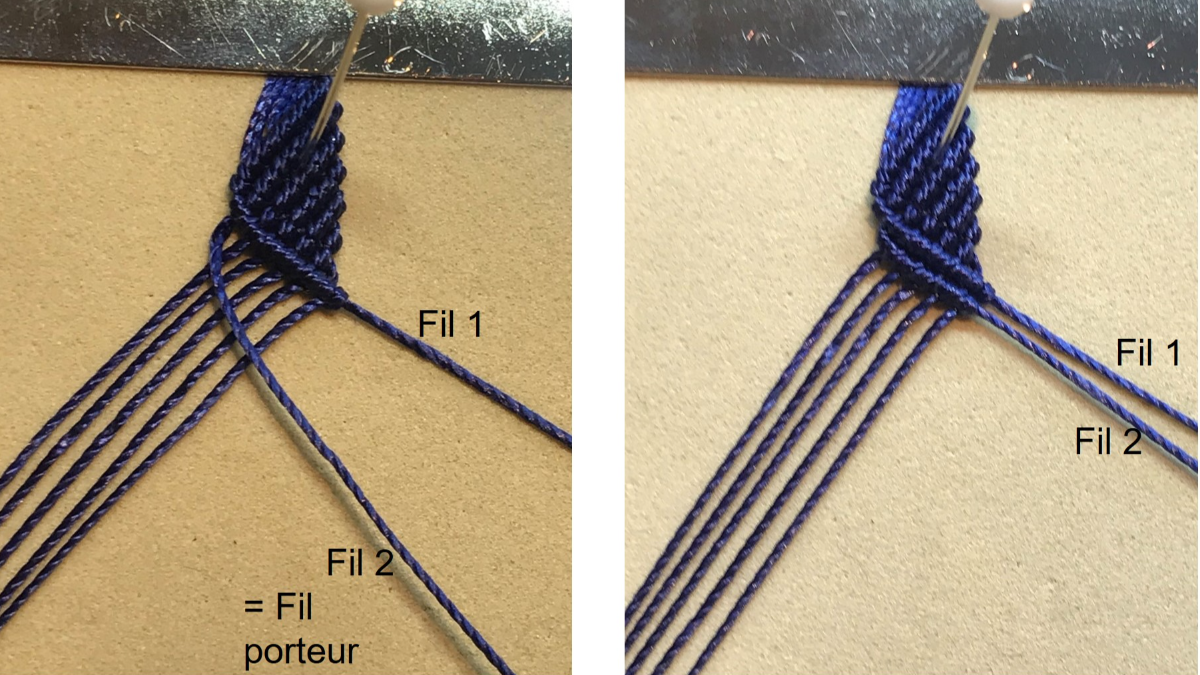 Pulsera de micro macramé para hombre : Paso 20