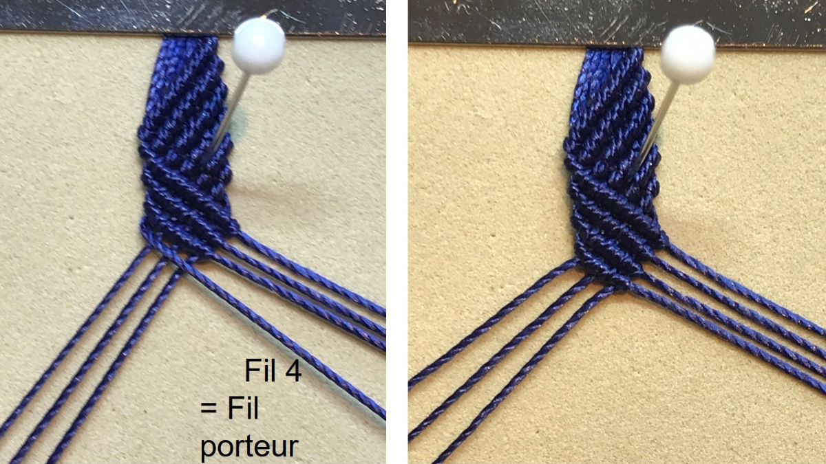 Pulsera de micro macramé para hombre : Paso 22