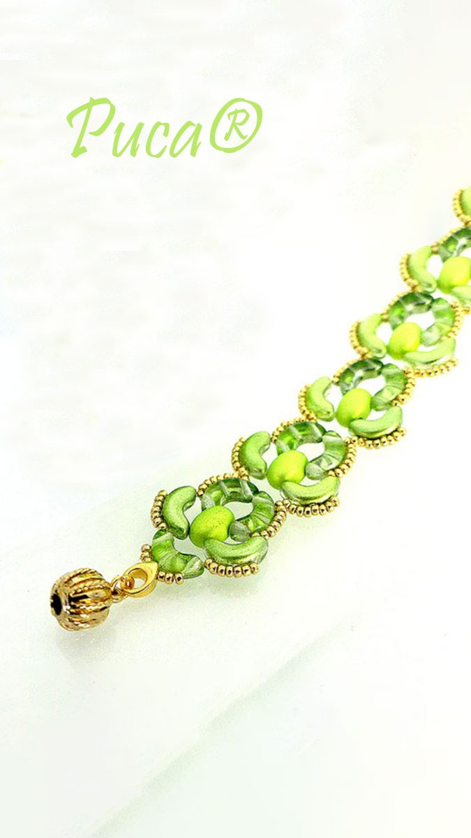 Esquema Pulsera de tortuga con cuentas de Samos by Puca