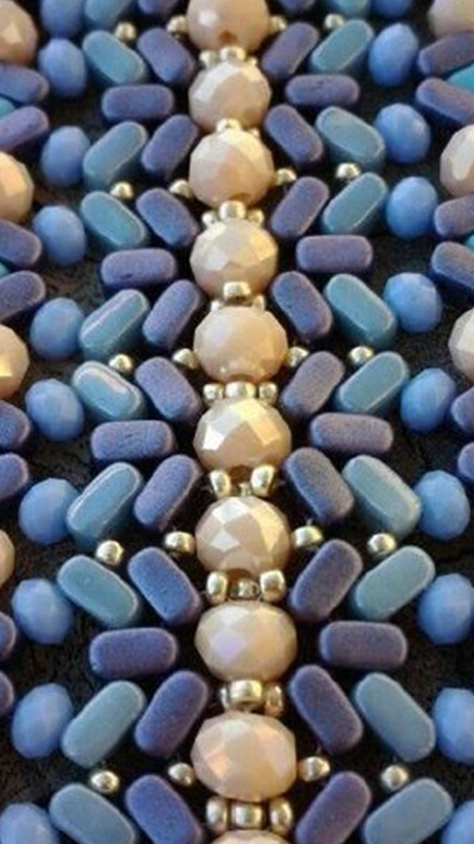 Esquema Bracelet avec Kheops®, Ios® et perles facettées Esquema Bracelet avec Kheops®, Ios® et perles facettées