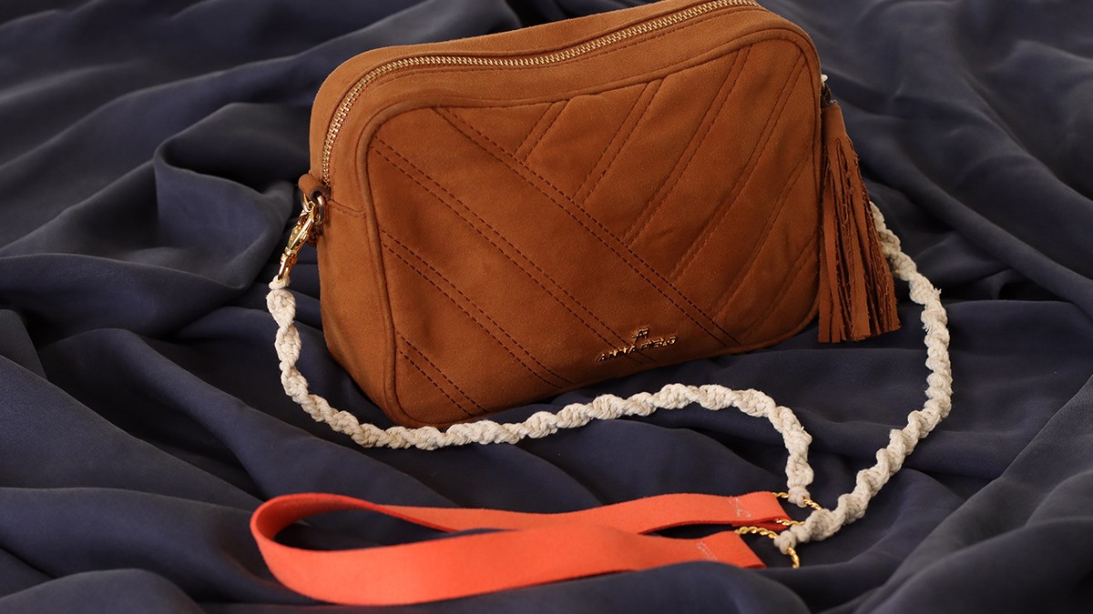 Tutorial de asa de bolso de ante y macramé