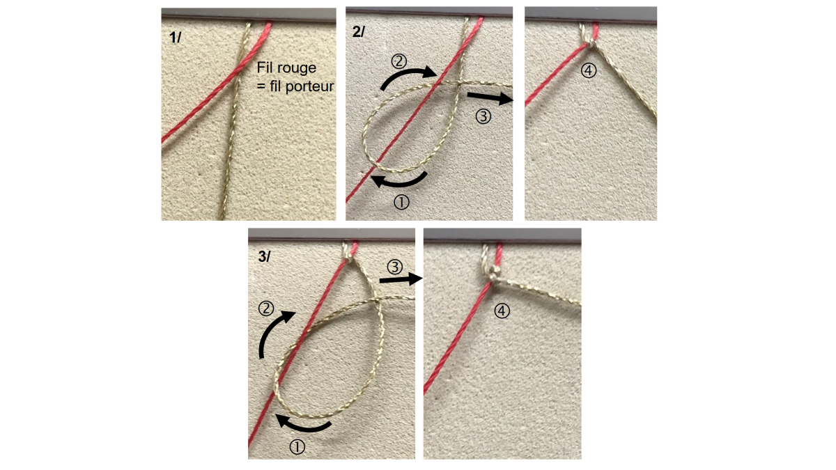 Pulsera de micromacramé y piedras preciosas : Paso 1 Pulsera de micromacramé y piedras preciosas : Paso 1
