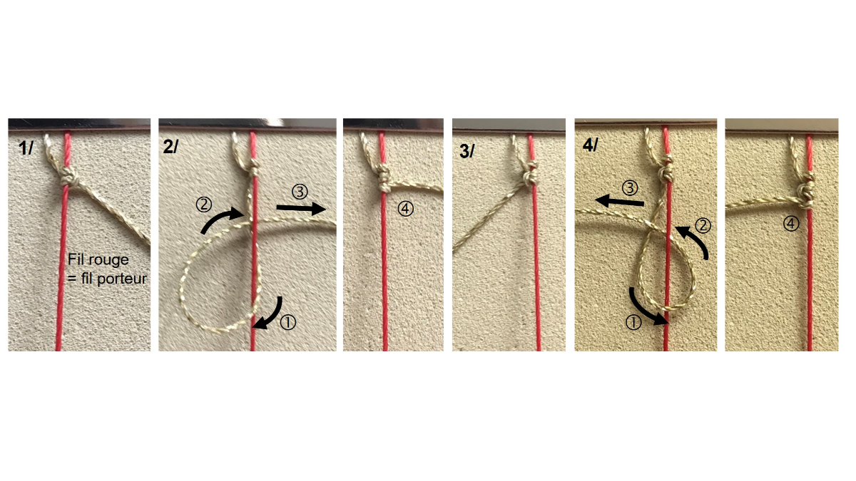 Pulsera de micromacramé y piedras preciosas : Paso 4 Pulsera de micromacramé y piedras preciosas : Paso 4