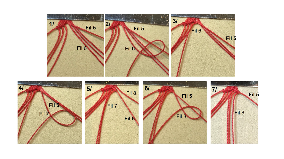 Pulsera de micromacramé y piedras preciosas : Paso 9 Pulsera de micromacramé y piedras preciosas : Paso 9