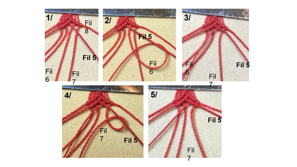 Pulsera de micromacramé y piedras preciosas : Paso 11 Pulsera de micromacramé y piedras preciosas : Paso 11