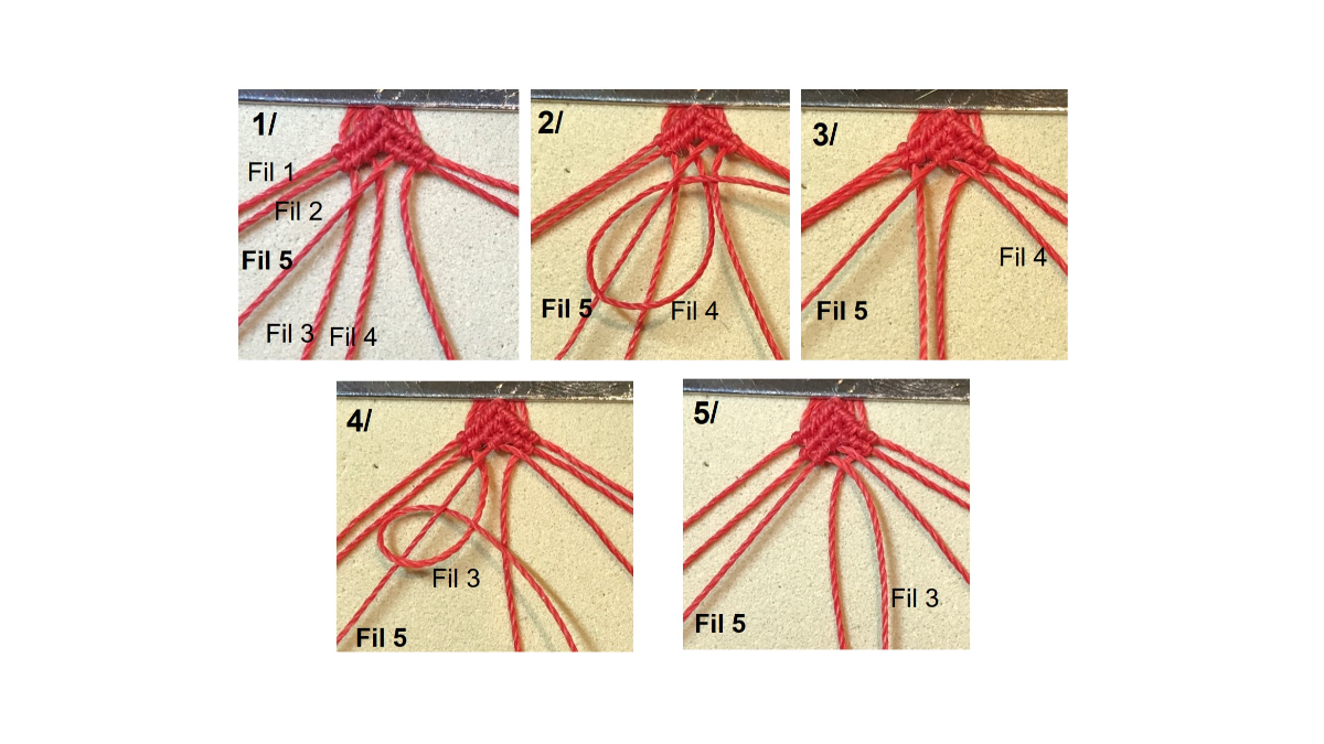 Pulsera de micromacramé y piedras preciosas : Paso 12 Pulsera de micromacramé y piedras preciosas : Paso 12