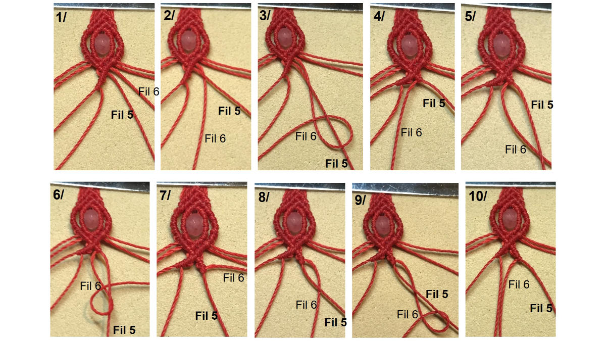 Pulsera de micromacramé y piedras preciosas : Paso 25 Pulsera de micromacramé y piedras preciosas : Paso 25