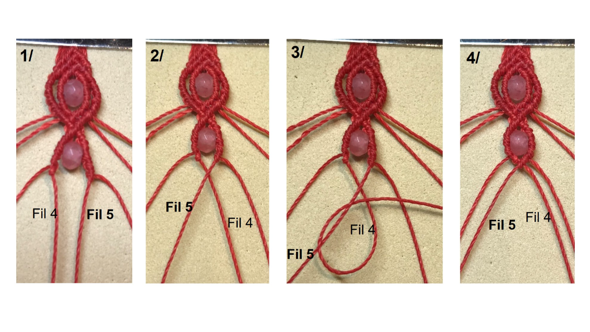 Pulsera de micromacramé y piedras preciosas : Paso 29 Pulsera de micromacramé y piedras preciosas : Paso 29