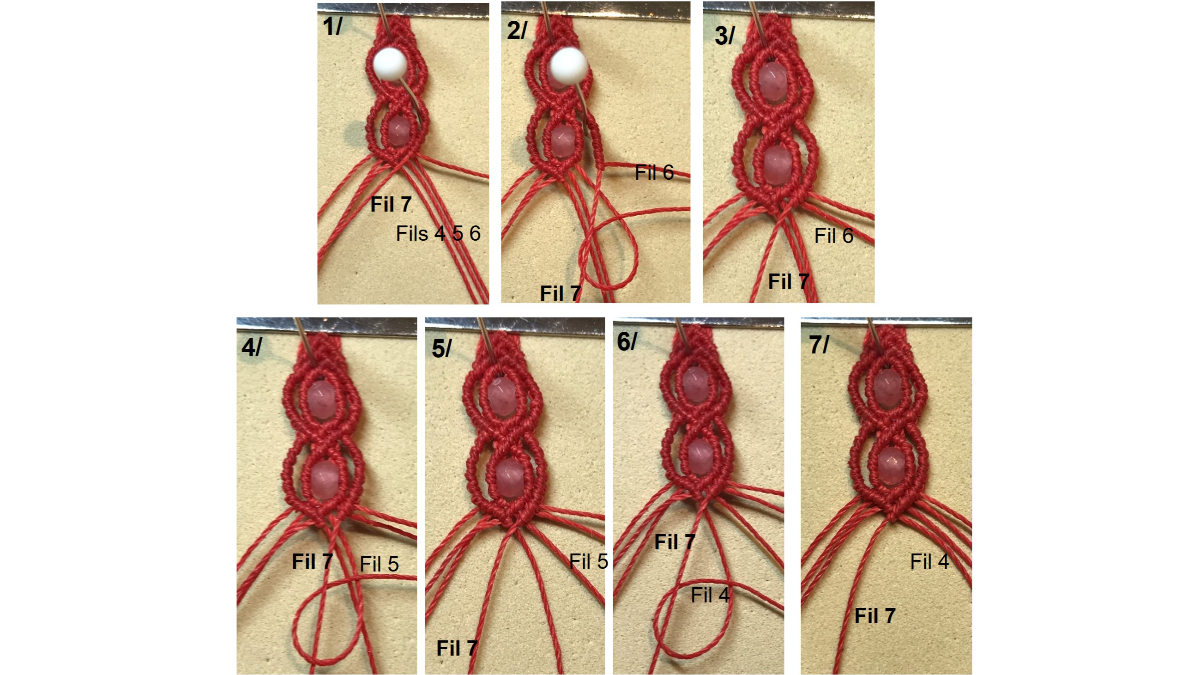 Pulsera de micromacramé y piedras preciosas : Paso 33 Pulsera de micromacramé y piedras preciosas : Paso 33