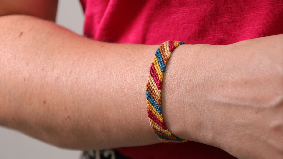 Esquema Pulsera brasileña fácil de otoño