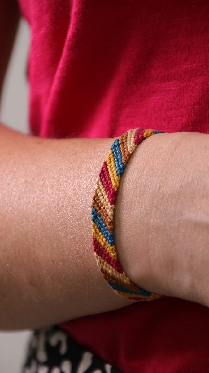 Esquema Pulsera brasileña fácil de otoño