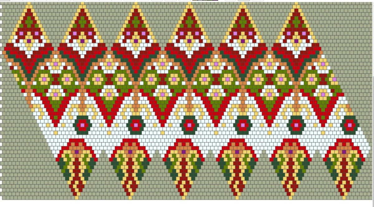 Esquema Adorno navideño de ganchillo en forma de espiral