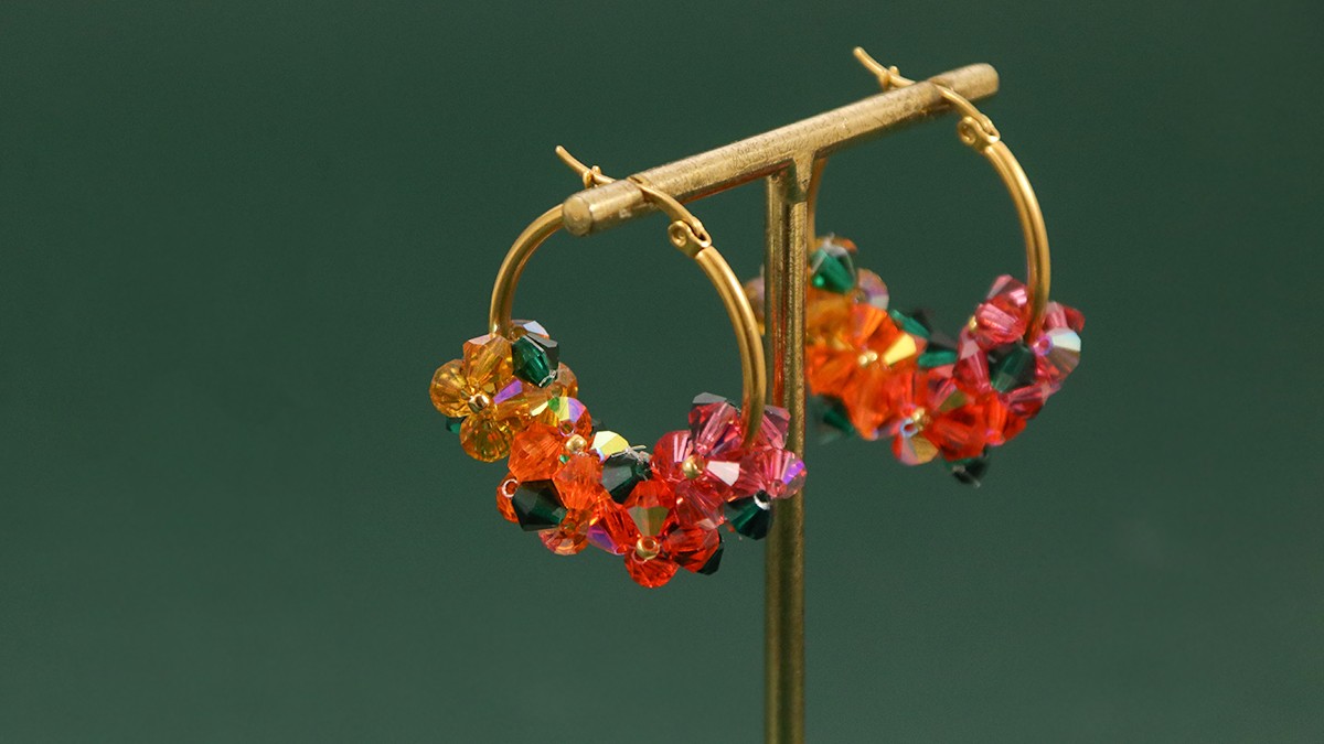 Pendientes de aro DIY en biconos de perlas : Paso 11 Pendientes de aro DIY en biconos de perlas : Paso 11