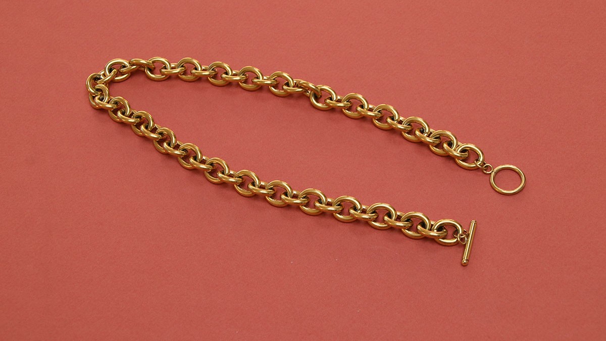 Collar con cierre en T y colgante de corazón : Paso 1 Collar con cierre en T y colgante de corazón : Paso 1