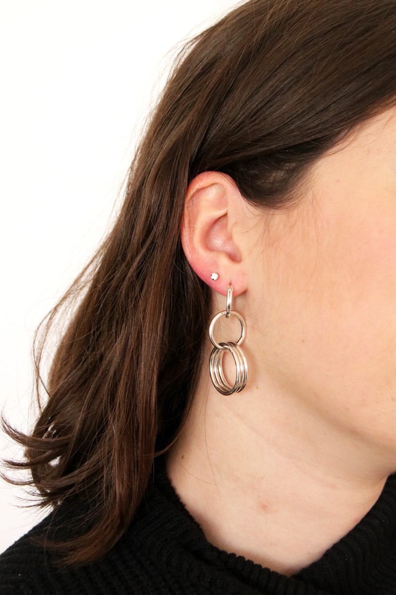 Tuto - Fabricación de pendientes multiaros de plata 925