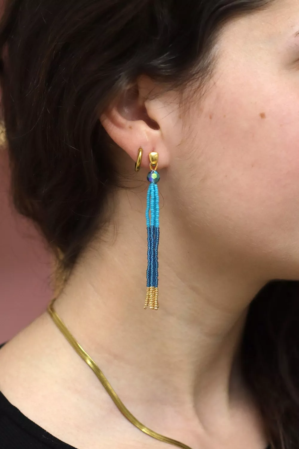 Esquema Pendientes colgantes de semillas Miyuki