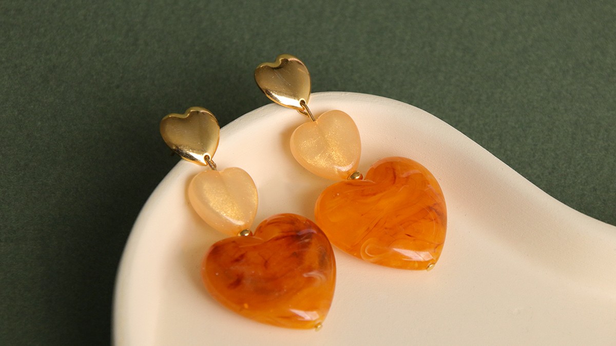 Pendientes corazón perla Pendientes corazón perla