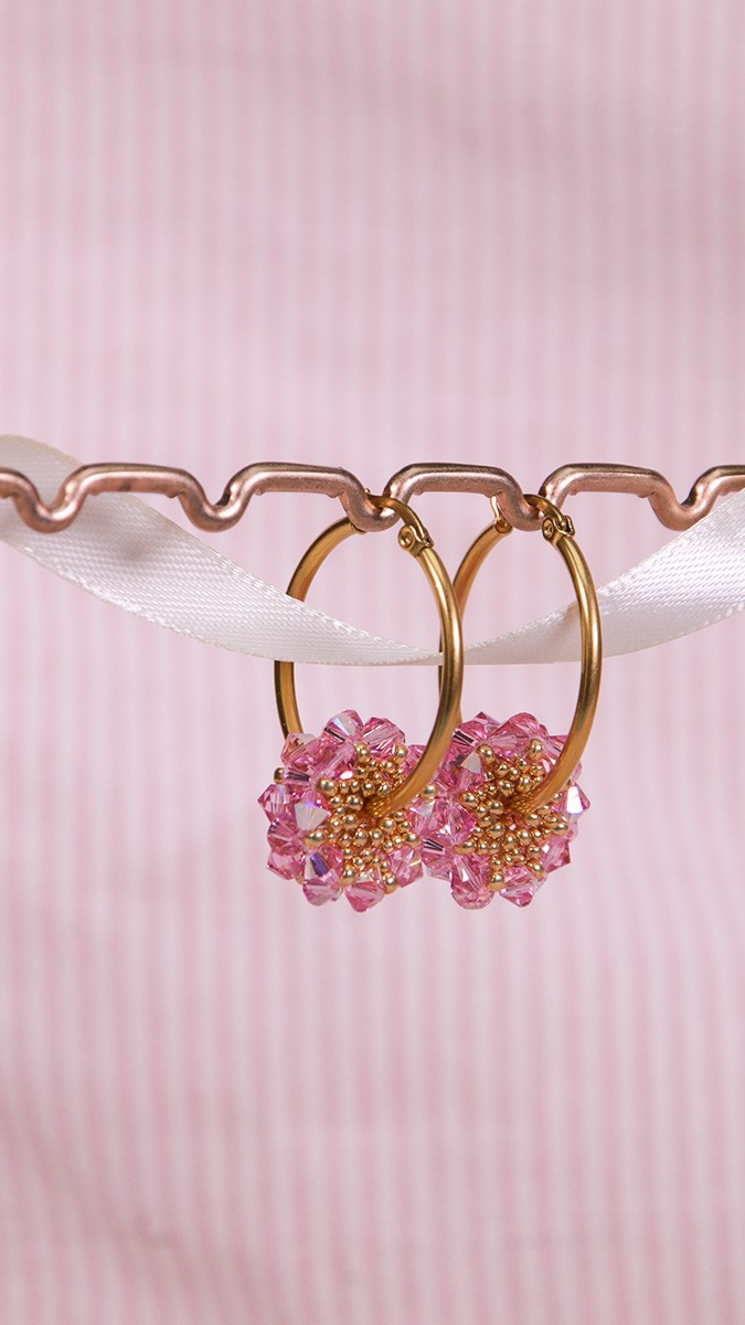 Tutorial de pendientes criollos con tambor de perlas