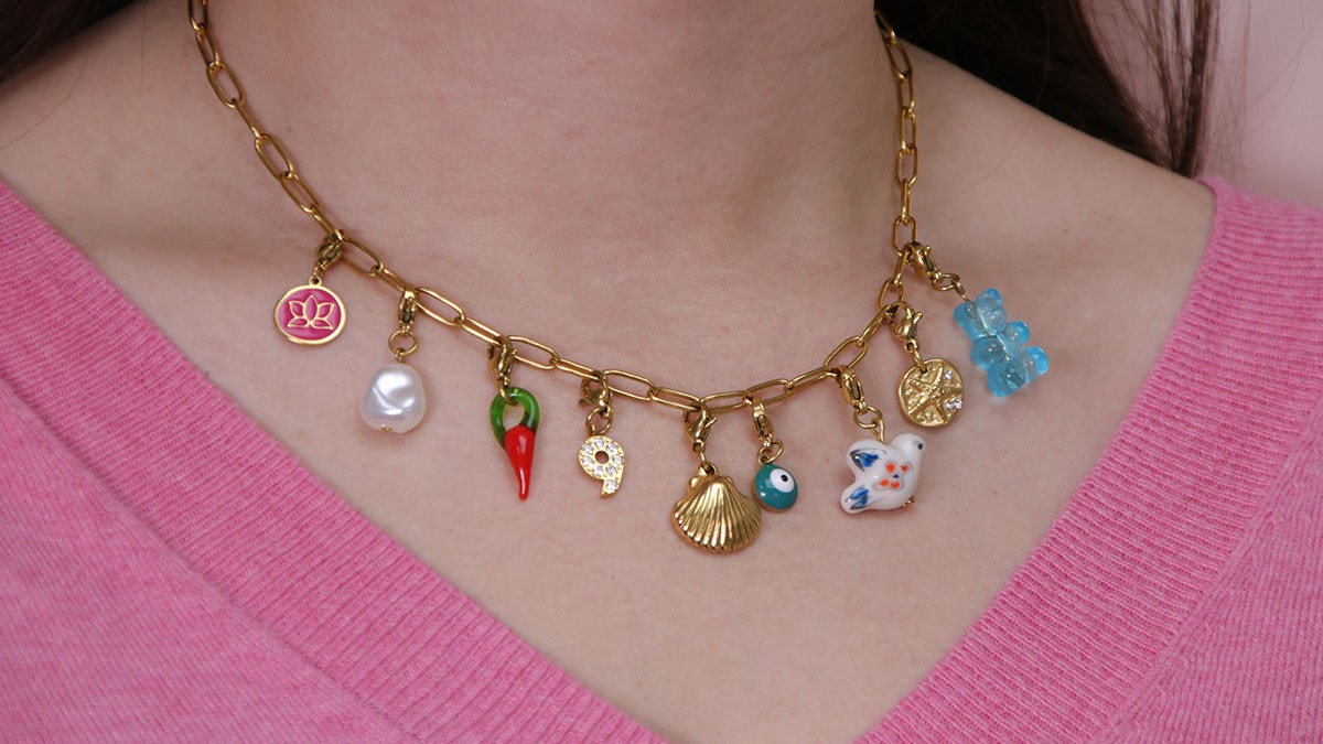 Esquema Collar de colgantes intercambiables