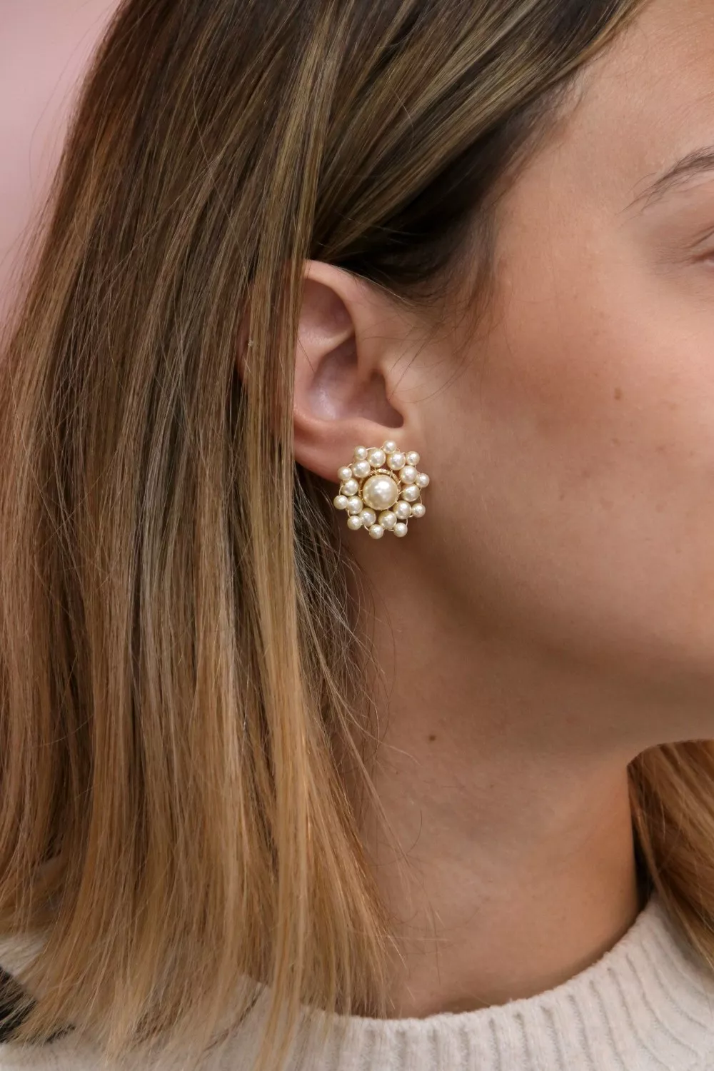 Pendientes de perlas vintage