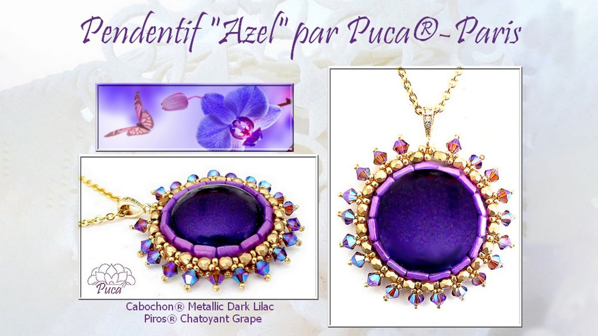 Colgante Azel con cabujón de Puca®, Puca Colgante Azel con cabujón de Puca®, Puca
