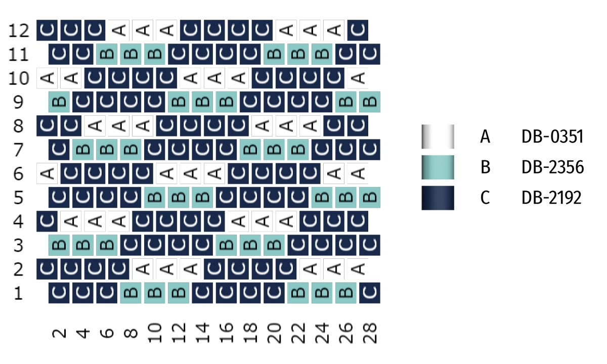 Esquema Pulsera de Miyuki para hombre con perla tubular