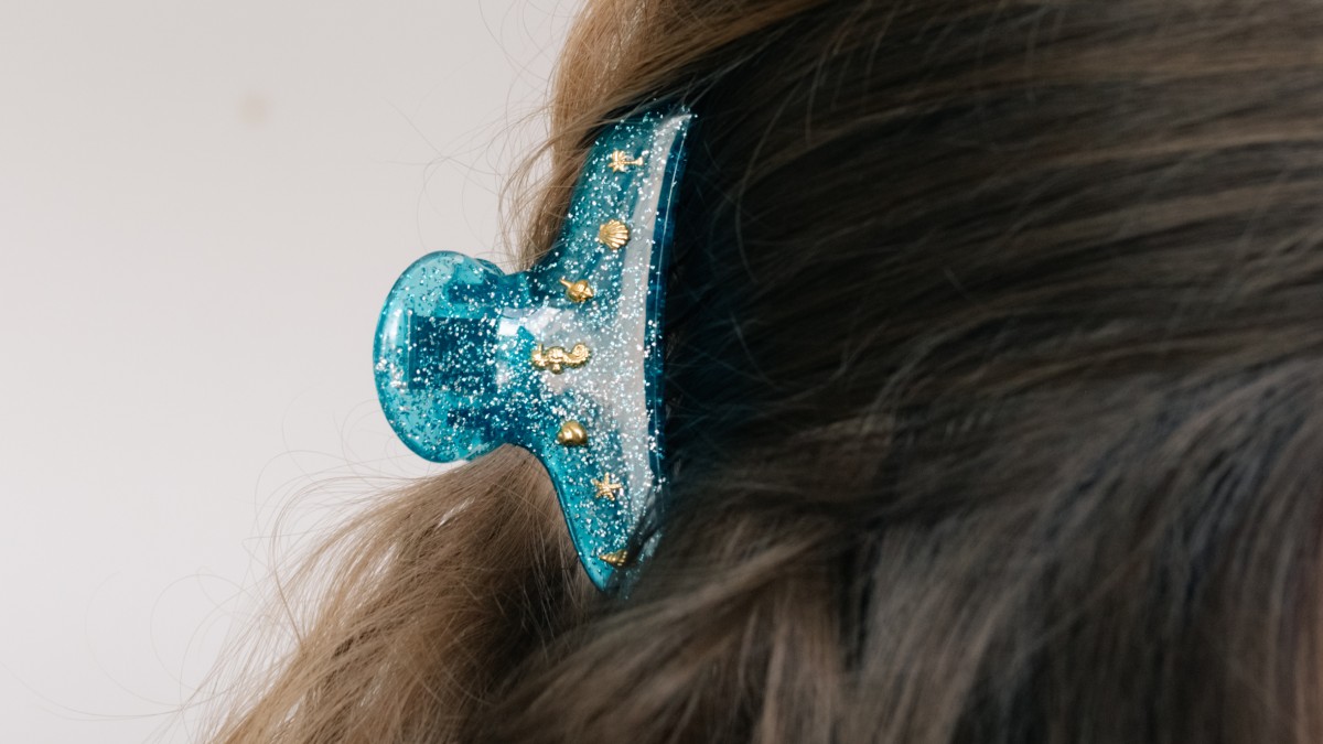 Pinzas para el pelo de conchas y frutas de verano con strass PureCrystal : Paso 2