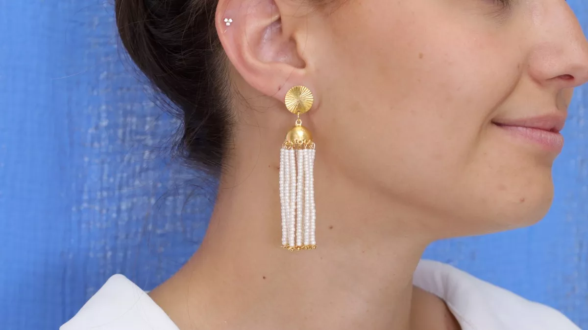 Pendientes colgantes indios Coupoles Jhumka