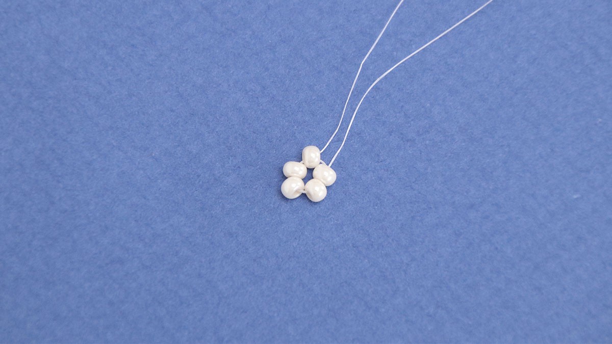 Pendientes colgantes de estrella de mar : Paso 3