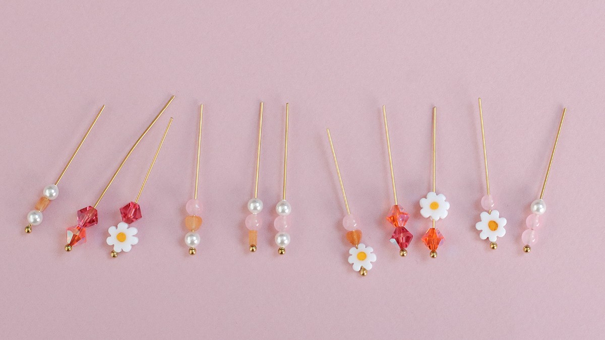 Collar de cordón de verano con colgantes : Paso 1