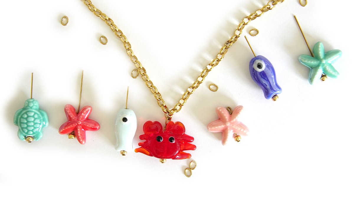 Collar Charms Ocean de acero inoxidable dorado : Paso 3 Collar Charms Ocean de acero inoxidable dorado : Paso 3