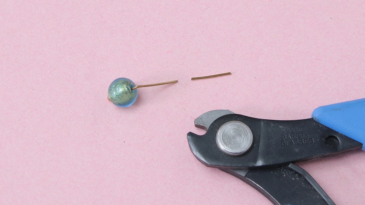 Criollas con perlas de Murano y Aventurina : Paso 1