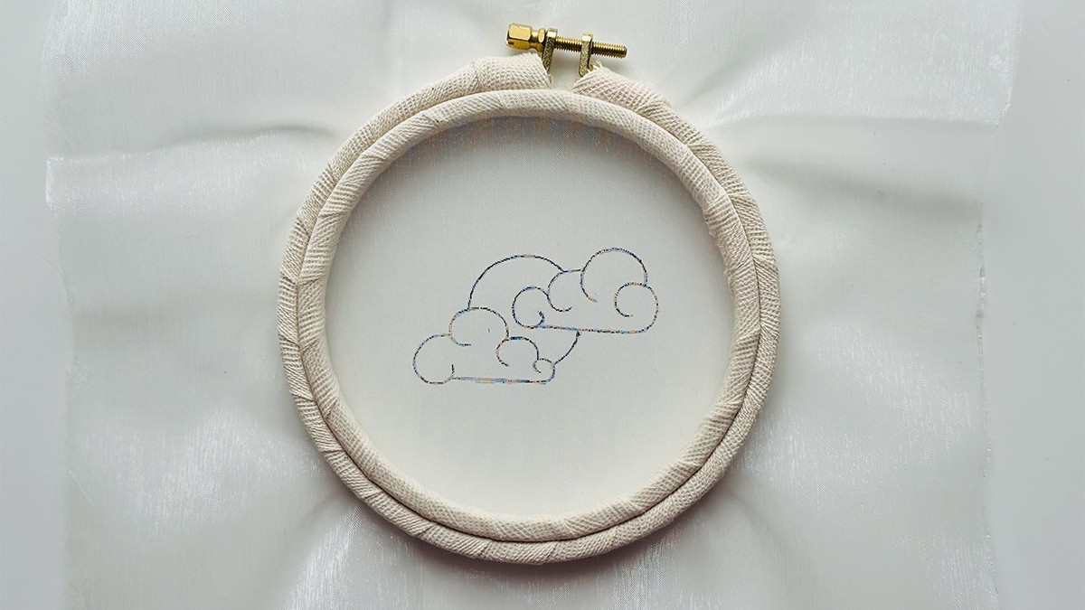 Broche de joyería Misty Moon con Cannetille e hilo Kreinik : Paso 1 Broche de joyería Misty Moon con Cannetille e hilo Kreinik : Paso 1