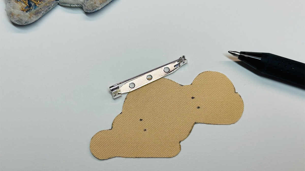 Broche de joyería Misty Moon con Cannetille e hilo Kreinik : Paso 14 Broche de joyería Misty Moon con Cannetille e hilo Kreinik : Paso 14