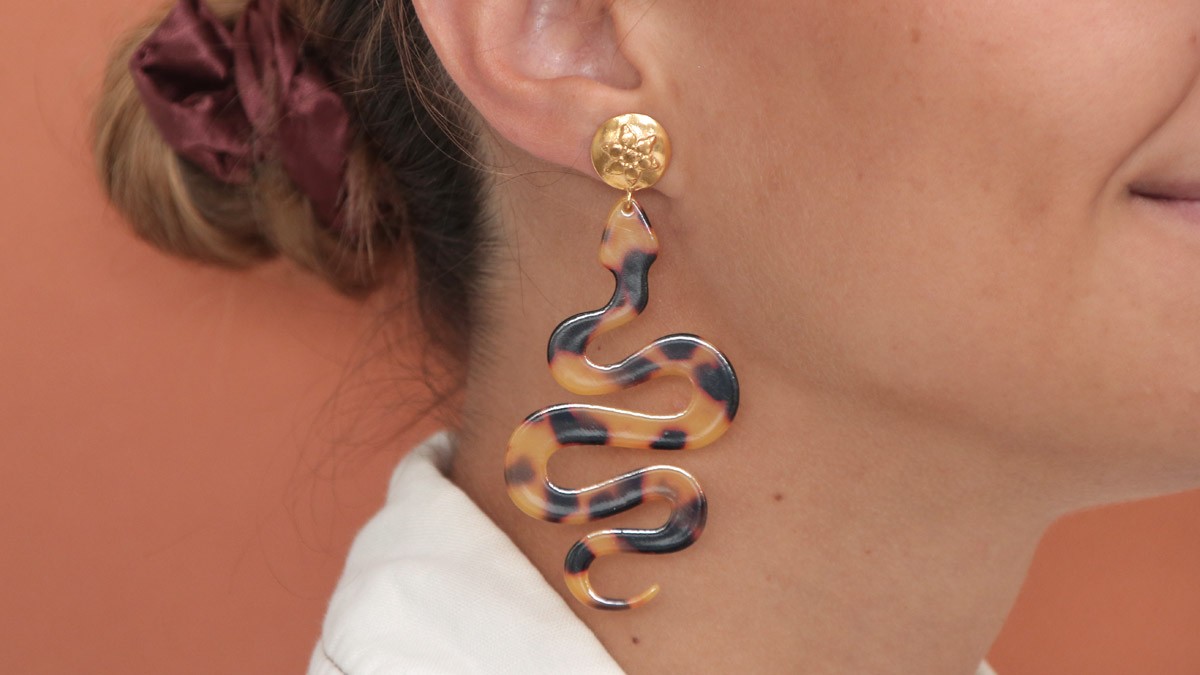 Pendientes de leopardo : Paso 2