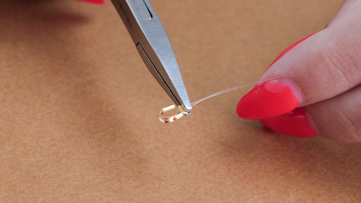 Tutorial de collar de piedras naturales y colgante de corazón : Paso 2