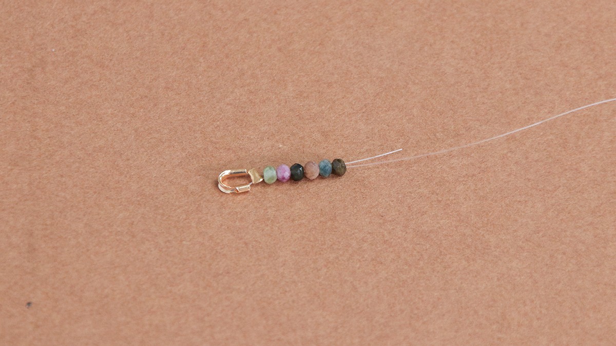 Tutorial de collar de piedras naturales y colgante de corazón : Paso 3