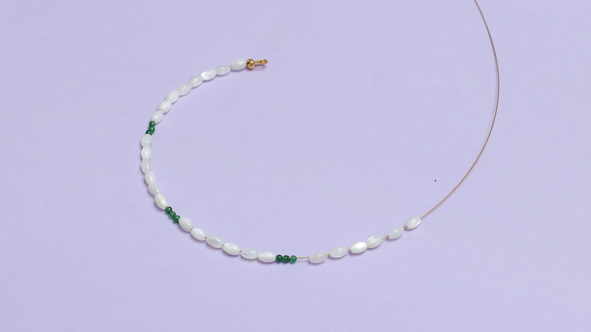 Collar de perlas y chips : Paso 2 Collar de perlas y chips : Paso 2