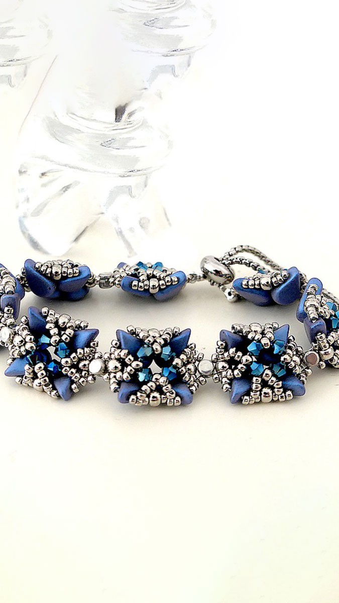 Esquema Pulsera Astoria con Cuentas Amos by Puca