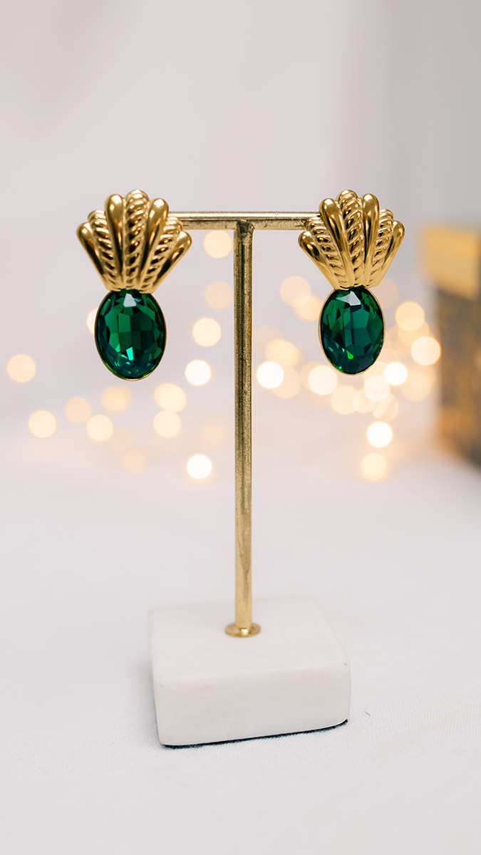 Pendientes grandes de cristal de Swarovski